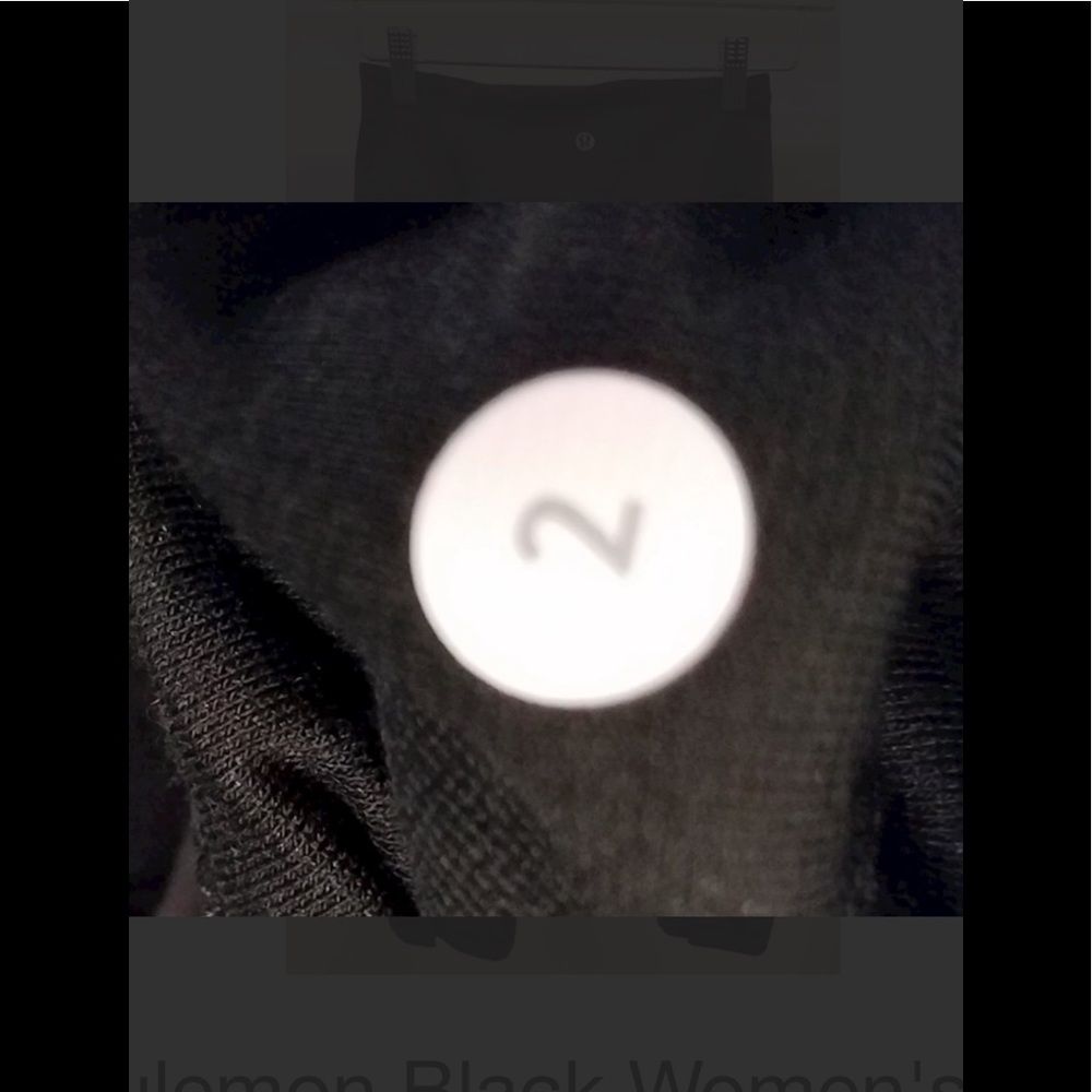 Lululemon black leggings size 2 - Picture 3 of 4